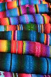 Guatemala, Chichicastenango, Colourul traditional hand made fabrics for sale in market-Bruce Bi-Framed Photographic Print