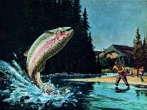 Catching Salmon-Bruce Bontrager-Framed Giclee Print