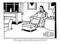 "We just need your e-mail address so we can e-mail you all day every day f..." - New Yorker Cartoon-Bruce Eric Kaplan-Framed Premium Giclee Print