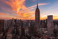 9-11 New York Sunset 2-Bruce Getty-Photographic Print