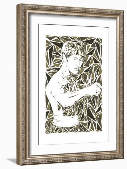 Bruce Lee-Cristian Mielu-Framed Art Print