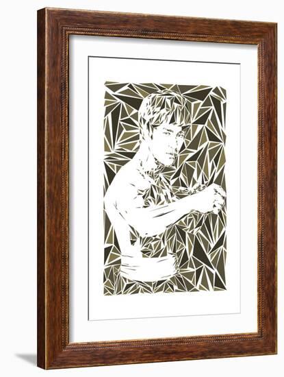 Bruce Lee-Cristian Mielu-Framed Art Print