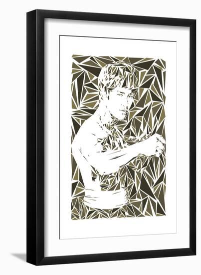 Bruce Lee-Cristian Mielu-Framed Art Print