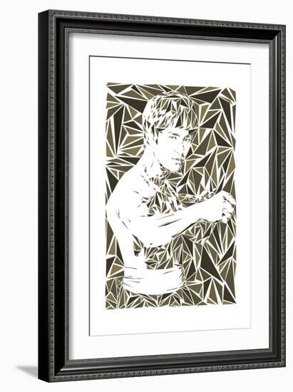 Bruce Lee-Cristian Mielu-Framed Art Print