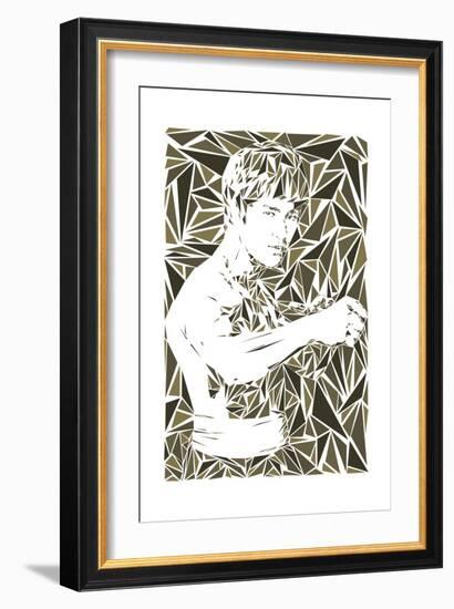 Bruce Lee-Cristian Mielu-Framed Art Print