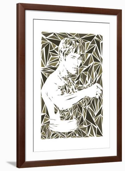 Bruce Lee-Cristian Mielu-Framed Art Print