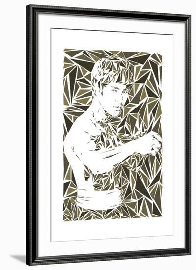 Bruce Lee-Cristian Mielu-Framed Art Print