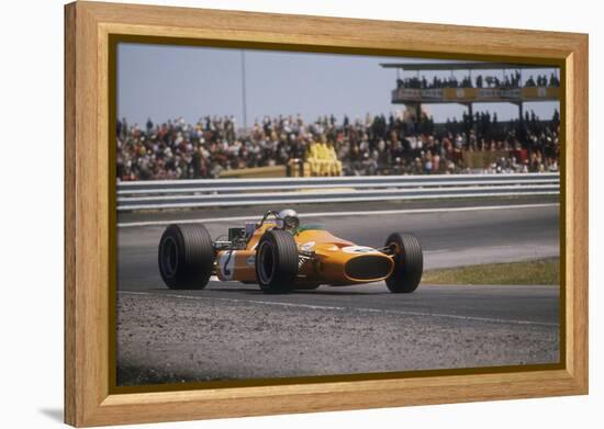 Bruce Mclaren's Mclaren-Ford, Spanish Grand Prix, Jarama, Madrid, 1968-null-Framed Premier Image Canvas