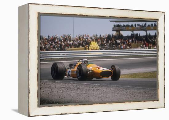 Bruce Mclaren's Mclaren-Ford, Spanish Grand Prix, Jarama, Madrid, 1968-null-Framed Premier Image Canvas