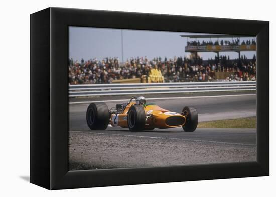 Bruce Mclaren's Mclaren-Ford, Spanish Grand Prix, Jarama, Madrid, 1968-null-Framed Premier Image Canvas