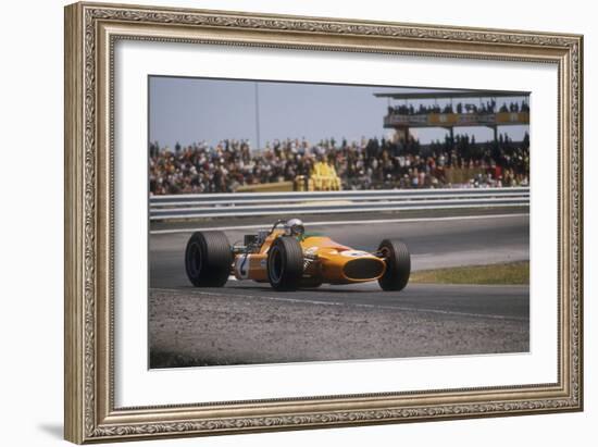 Bruce Mclaren's Mclaren-Ford, Spanish Grand Prix, Jarama, Madrid, 1968-null-Framed Photographic Print