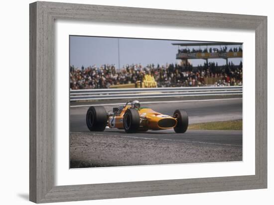 Bruce Mclaren's Mclaren-Ford, Spanish Grand Prix, Jarama, Madrid, 1968-null-Framed Photographic Print