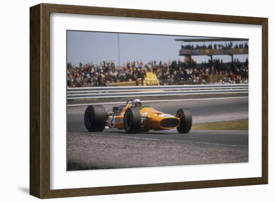 Bruce Mclaren's Mclaren-Ford, Spanish Grand Prix, Jarama, Madrid, 1968-null-Framed Photographic Print