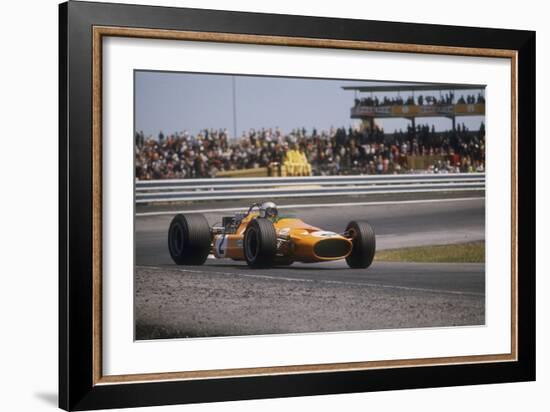 Bruce Mclaren's Mclaren-Ford, Spanish Grand Prix, Jarama, Madrid, 1968-null-Framed Photographic Print