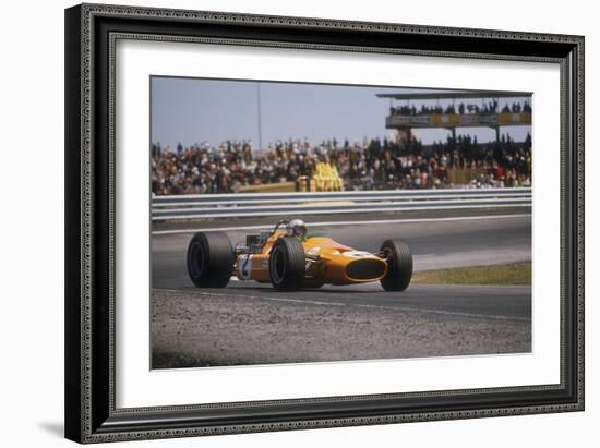 Bruce Mclaren's Mclaren-Ford, Spanish Grand Prix, Jarama, Madrid, 1968-null-Framed Photographic Print