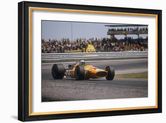 Bruce Mclaren's Mclaren-Ford, Spanish Grand Prix, Jarama, Madrid, 1968-null-Framed Photographic Print