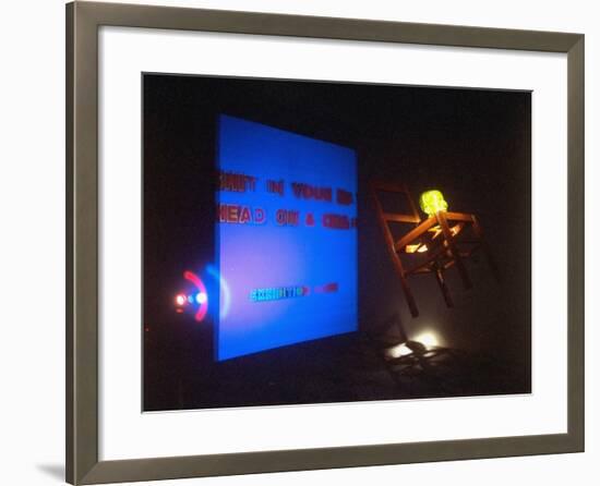 Bruce Nauman's Installation "Shit in Your Hat," from MOMA Retrospective-Ted Thai-Framed Premium Photographic Print