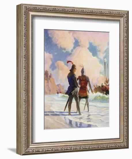 Bruce on the Beach-Newell Convers Wyeth-Framed Giclee Print