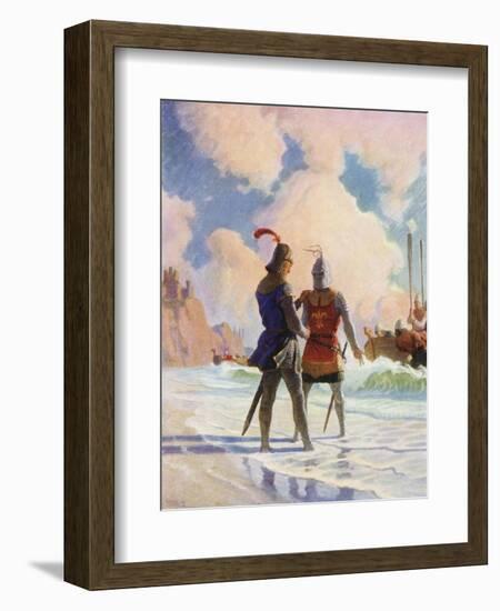 Bruce on the Beach-Newell Convers Wyeth-Framed Giclee Print