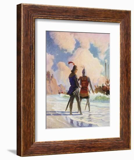 Bruce on the Beach-Newell Convers Wyeth-Framed Giclee Print