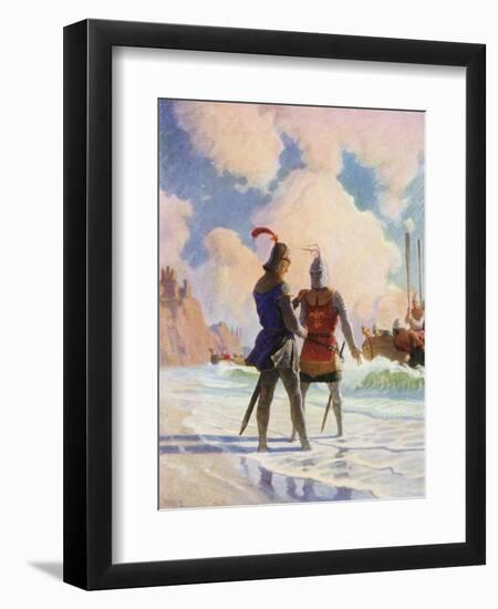 Bruce on the Beach-Newell Convers Wyeth-Framed Giclee Print