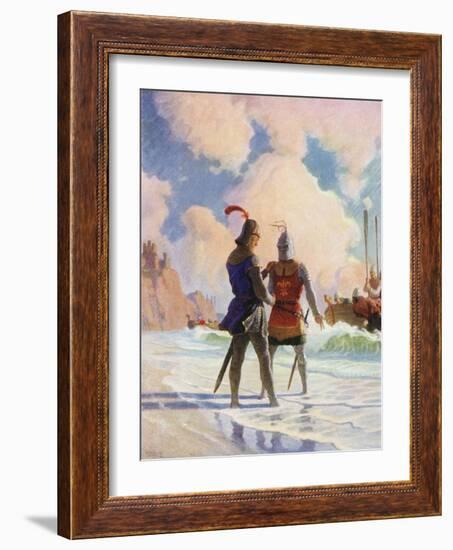 Bruce on the Beach-Newell Convers Wyeth-Framed Giclee Print