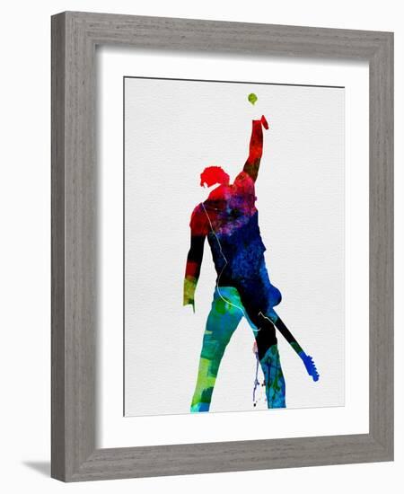 Bruce Watercolor-Lora Feldman-Framed Art Print