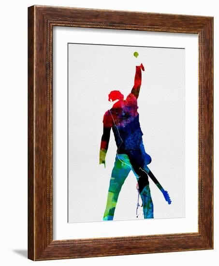 Bruce Watercolor-Lora Feldman-Framed Art Print