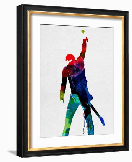 Bruce Watercolor-Lora Feldman-Framed Art Print