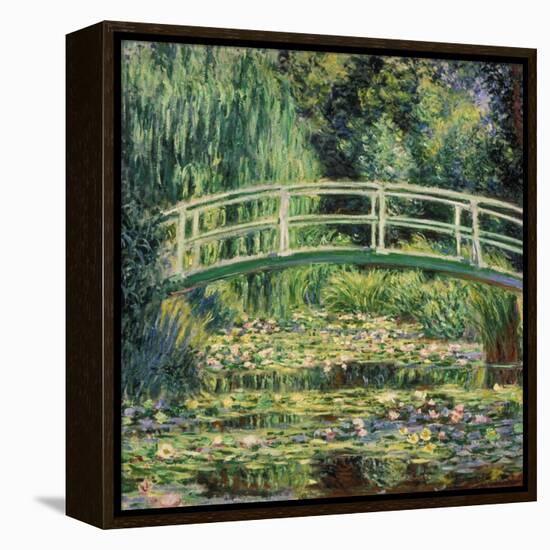 Bruecke in Monets Garten Mit Weissen Seerosen, 1899-Claude Monet-Framed Premier Image Canvas