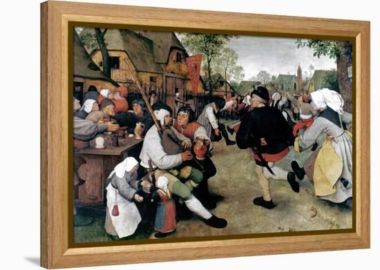 Bruegel: Peasant Dance-Pieter Bruegel the Elder-Framed Premier Image Canvas