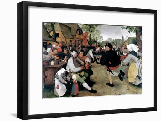 Bruegel: Peasant Dance-Pieter Bruegel the Elder-Framed Giclee Print