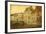 Bruges Historic Centre, Belgium. Photo in Retro Style. Paper Texture.-A_nella-Framed Photographic Print