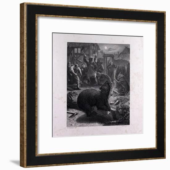 Bruin in the Trap-null-Framed Giclee Print