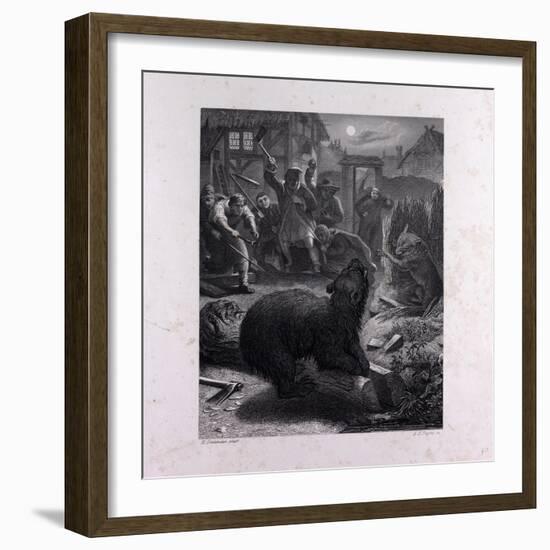 Bruin in the Trap-null-Framed Giclee Print