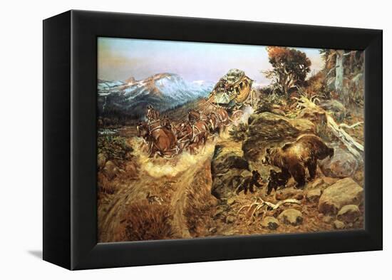 Bruin Not Bunny-Charles Marion Russell-Framed Stretched Canvas