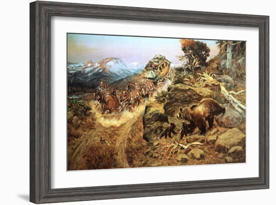 Bruin Not Bunny-Charles Marion Russell-Framed Art Print