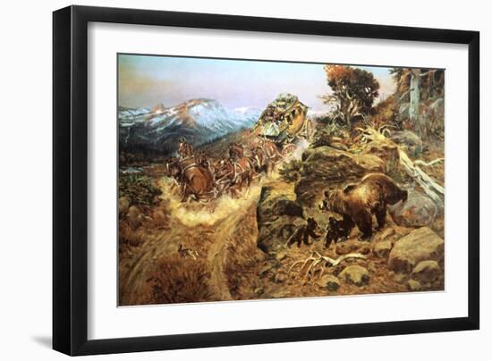 Bruin Not Bunny-Charles Marion Russell-Framed Art Print