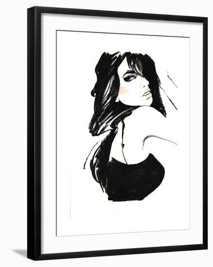 Brunette 1-FS Studio-Framed Giclee Print