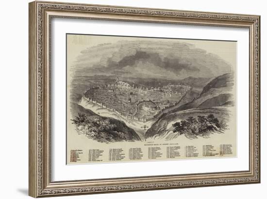 Brunetti's Model of Ancient Jerusalem-null-Framed Giclee Print