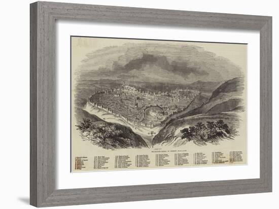 Brunetti's Model of Ancient Jerusalem-null-Framed Giclee Print