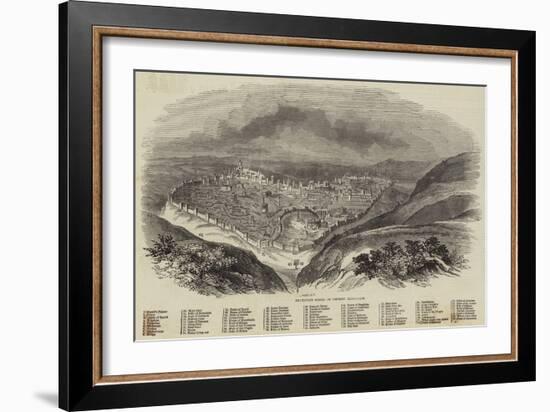 Brunetti's Model of Ancient Jerusalem-null-Framed Giclee Print