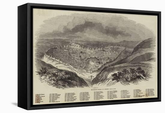 Brunetti's Model of Ancient Jerusalem-null-Framed Premier Image Canvas