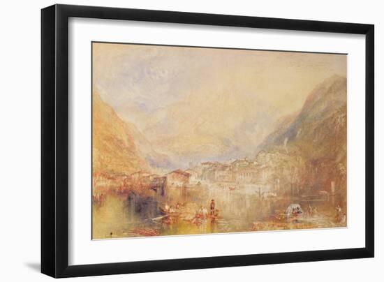 Brunnen from the Lake of Lucerne, 1845 (W/C & Bodycolour on Paper)-Joseph Mallord William Turner-Framed Giclee Print