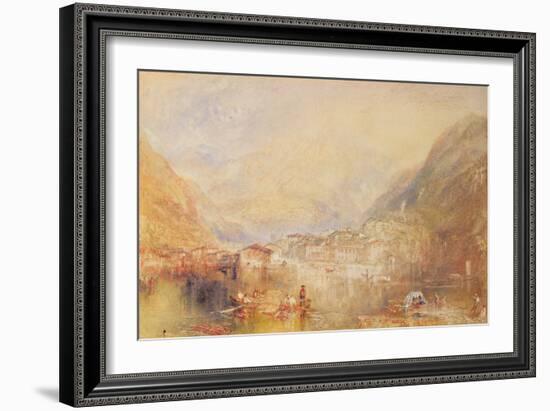 Brunnen from the Lake of Lucerne, 1845 (W/C & Bodycolour on Paper)-Joseph Mallord William Turner-Framed Giclee Print