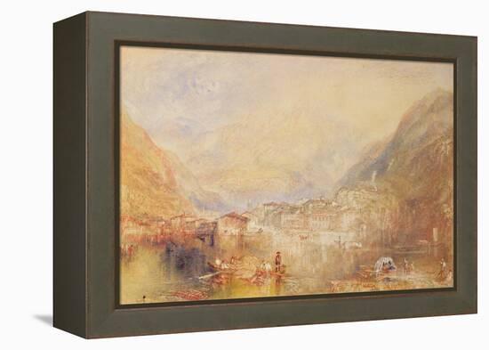 Brunnen from the Lake of Lucerne, 1845 (W/C & Bodycolour on Paper)-Joseph Mallord William Turner-Framed Premier Image Canvas