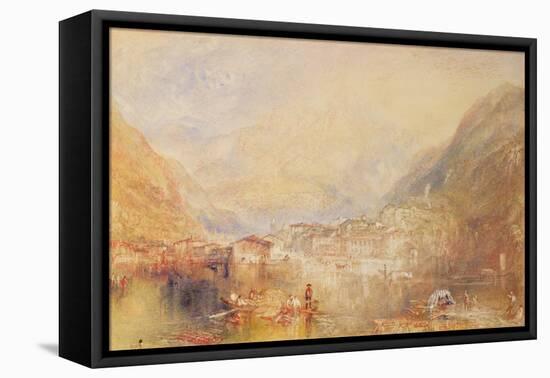 Brunnen from the Lake of Lucerne, 1845 (W/C & Bodycolour on Paper)-Joseph Mallord William Turner-Framed Premier Image Canvas