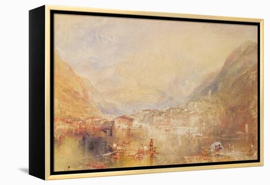 Brunnen from the Lake of Lucerne, 1845 (W/C & Bodycolour on Paper)-Joseph Mallord William Turner-Framed Premier Image Canvas