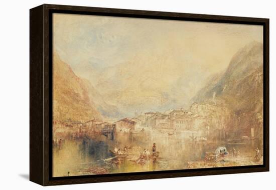 Brunnen from the Lake of Lucerne, 1845 (W/C & Bodycolour on Paper)-Joseph Mallord William Turner-Framed Premier Image Canvas