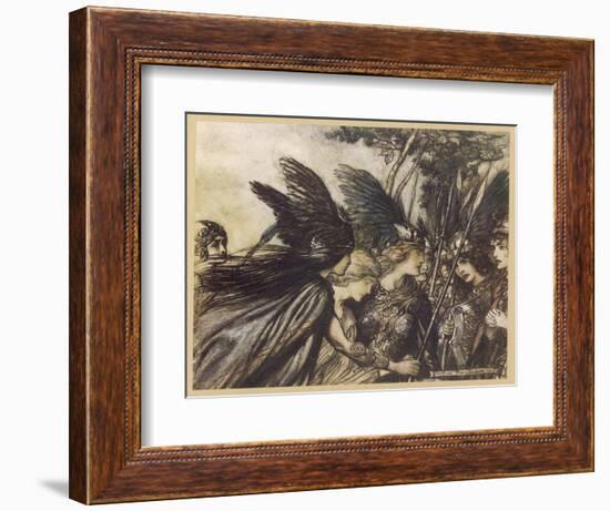 Brunnhilde and Valkyries-Arthur Rackham-Framed Photographic Print